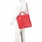 Handtasche Dollaro Rot, Farbe: rot/weinrot, Marke: Hausfelder Manufaktur, EAN: 4065646003682, Abmessungen in cm: 33x37x10, Bild 4 von 7