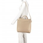 Handtasche Dollaro Taupe, Farbe: taupe/khaki, Marke: Hausfelder Manufaktur, Abmessungen in cm: 33x37x10, Bild 5 von 7