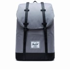 Rucksack Retreat Rubber Straps Volumen 18 Liter Grey Black, Farbe: grau, Marke: Herschel, EAN: 0828432314300, Abmessungen in cm: 34x46x12, Bild 1 von 5