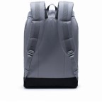 Rucksack Retreat Rubber Straps Volumen 18 Liter Grey Black, Farbe: grau, Marke: Herschel, EAN: 0828432314300, Abmessungen in cm: 34x46x12, Bild 3 von 5