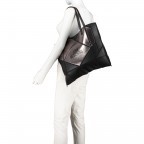 Shopper Schwarz Silber, Farbe: metallic, Marke: Love Moschino, EAN: 8059610239180, Bild 5 von 8