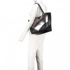 Shopper Schwarz Silber, Farbe: metallic, Marke: Love Moschino, EAN: 8059610239180, Bild 6 von 8