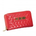 Geldbörse Rot, Farbe: rot/weinrot, Marke: Love Moschino, EAN: 8059610638501, Abmessungen in cm: 19.5x10x3, Bild 2 von 4