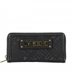 Geldbörse Schwarz, Farbe: schwarz, Marke: Love Moschino, EAN: 8059610232730, Abmessungen in cm: 19.5x10x3, Bild 1 von 4