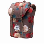 Rucksack Retreat Rubber Straps Volumen 18 Liter Vintage Floral Pine Bark, Farbe: bunt, Marke: Herschel, EAN: 0828432339525, Abmessungen in cm: 34x46x12, Bild 2 von 5