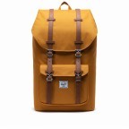 Rucksack Little America einfarbig Volumen 23 Liter Buckthorn Brown, Farbe: gelb, Marke: Herschel, EAN: 0828432339587, Abmessungen in cm: 28.56x49.9x17.78, Bild 1 von 4