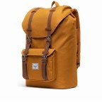 Rucksack Little America Medium einfarbig Volumen 14 Liter Buckthorn Brown, Farbe: gelb, Marke: Herschel, EAN: 0828432340248, Abmessungen in cm: 28x43x12, Bild 2 von 4