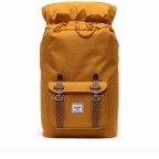 Rucksack Little America Medium einfarbig Volumen 14 Liter Buckthorn Brown, Farbe: gelb, Marke: Herschel, EAN: 0828432340248, Abmessungen in cm: 28x43x12, Bild 4 von 4