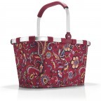 Einkaufskorb Carrybag Paisley Ruby, Farbe: rot/weinrot, Marke: Reisenthel, EAN: 4012013712944, Abmessungen in cm: 48x29x28, Bild 1 von 5