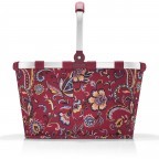 Einkaufskorb Carrybag Paisley Ruby, Farbe: rot/weinrot, Marke: Reisenthel, EAN: 4012013712944, Abmessungen in cm: 48x29x28, Bild 2 von 5