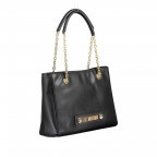 Shopper Borsa Grain Small Schwarz, Farbe: schwarz, Marke: Love Moschino, EAN: 8059610660472, Abmessungen in cm: 32x24x11, Bild 2 von 6