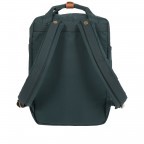 Rucksack Macaroon Bicolor Volumen 16 Liter Slate Green Yellow, Farbe: blau/petrol, Marke: Doughnut, EAN: 4895222501970, Abmessungen in cm: 28x38x11, Bild 3 von 8