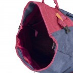 Rucksack Wodz FU51-1153 Navy Red, Farbe: blau/petrol, Marke: Blackbeat, EAN: 8719956128769, Abmessungen in cm: 28x48x13, Bild 6 von 9