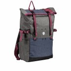 Rucksack Wodz FU51-1153 Grey Navy, Farbe: grau, Marke: Blackbeat, EAN: 8719956128776, Abmessungen in cm: 28x48x13, Bild 2 von 9