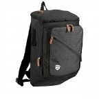 Rucksack Wodz FU51-1198 Black Grey, Farbe: schwarz, Marke: Blackbeat, EAN: 4065646013216, Bild 2 von 7