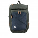 Rucksack Wodz FU51-1198 Dark Green Navy, Farbe: grün/oliv, Marke: Blackbeat, EAN: 8719956128462, Bild 1 von 7