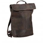 Rucksack Bristol mit Rolltop Braun, Farbe: braun, Marke: Hausfelder Manufaktur, EAN: 4251672733062, Bild 2 von 6