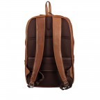 Rucksack Bristol mit Laptopfach 15 Zoll Cognac, Farbe: cognac, Marke: Hausfelder Manufaktur, EAN: 4251672733109, Abmessungen in cm: 30x44x13, Bild 4 von 6