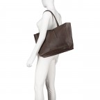 Shopper Dollaro Dunkelbraun, Farbe: braun, Marke: Hausfelder Manufaktur, EAN: 4065646003880, Abmessungen in cm: 38x31.5x12, Bild 4 von 6
