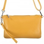 Umhängetasche / Clutch Dollaro Curry, Farbe: gelb, Marke: Hausfelder Manufaktur, EAN: 4065646001381, Abmessungen in cm: 24.5x15x1, Bild 1 von 7