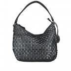 Beuteltasche Soft-Weaving Mila B3.6306 Metallic Graphit, Farbe: anthrazit, Marke: Harbour 2nd, EAN: 4046478041080, Abmessungen in cm: 33x25x12, Bild 1 von 10
