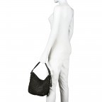 Beuteltasche Soft-Weaving Mila B3.6306 Metallic Graphit, Farbe: anthrazit, Marke: Harbour 2nd, EAN: 4046478041080, Abmessungen in cm: 33x25x12, Bild 5 von 10