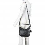 Beuteltasche Soft-Weaving Mila B3.6306 Metallic Graphit, Farbe: anthrazit, Marke: Harbour 2nd, EAN: 4046478041080, Abmessungen in cm: 33x25x12, Bild 6 von 10