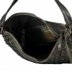 Beuteltasche Soft-Weaving Mila B3.6306 Metallic Graphit, Farbe: anthrazit, Marke: Harbour 2nd, EAN: 4046478041080, Abmessungen in cm: 33x25x12, Bild 9 von 10