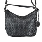 Beuteltasche Soft-Weaving Mila B3.6306 Metallic Graphit, Farbe: anthrazit, Marke: Harbour 2nd, EAN: 4046478041080, Abmessungen in cm: 33x25x12, Bild 10 von 10