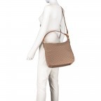 Beuteltasche Nylon Cornflower Dina LVZ Latte Macchiato, Farbe: braun, Marke: Joop!, EAN: 4053533750733, Abmessungen in cm: 30x30x9, Bild 7 von 8