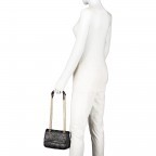 Umhängetasche Mandolino Nero, Farbe: schwarz, Marke: Valentino Bags, EAN: 8052790908433, Abmessungen in cm: 20x15x8, Bild 4 von 9