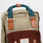 Rucksack Macaroon Glossy Blocking Series Volumen 16 Liter Charcoal Olive, Farbe: grau, Marke: Doughnut, EAN: 4895222503004, Abmessungen in cm: 28x38x11, Bild 9 von 13