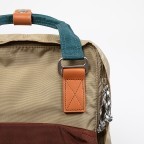 Rucksack Macaroon Glossy Blocking Series Volumen 16 Liter Navy Khaki, Farbe: blau/petrol, Marke: Doughnut, EAN: 4895222503028, Abmessungen in cm: 28x38x11, Bild 8 von 13
