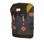 Rucksack Colorado Small Glossy Blocking Series Volumen 15 Liter Charcoal Olive, Farbe: grau, Marke: Doughnut, EAN: 4895222503288, Abmessungen in cm: 28x40x13.5, Bild 2 von 5