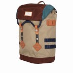 Rucksack Colorado Small Glossy Blocking Series Volumen 15 Liter Beige Maroon, Farbe: beige, Marke: Doughnut, EAN: 4895222503295, Abmessungen in cm: 28x40x13.5, Bild 2 von 5