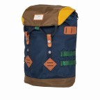 Rucksack Colorado Small Glossy Blocking Series Volumen 15 Liter Navy Khaki, Farbe: blau/petrol, Marke: Doughnut, EAN: 4895222503301, Abmessungen in cm: 28x40x13.5, Bild 2 von 5
