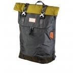 Rucksack Christopher Glossy Blocking Series Volumen 18 Liter Charcoal Grassy, Farbe: grau, Marke: Doughnut, EAN: 4895222503165, Abmessungen in cm: 32x45x13, Bild 2 von 12