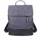 Rucksack Jana JR13 Canvas Night, Farbe: blau/petrol, Marke: Zwei, EAN: 4250257921146, Abmessungen in cm: 28x35x11, Bild 1 von 6