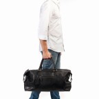 Reisetasche Antique Avery Weekender Black, Farbe: schwarz, Marke: Burkely, EAN: 8717128098728, Abmessungen in cm: 63x29x20, Bild 6 von 8