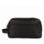 Kulturbeutel Antique Avery Toiletry Bag Black, Farbe: schwarz, Marke: Burkely, EAN: 8717128099220, Abmessungen in cm: 25x15x9, Bild 1 von 8