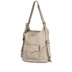 Rucksack Just Jackie Rucksack-Taschen-Kombi Light Grey, Farbe: grau, Marke: Burkely, EAN: 8717128102364, Abmessungen in cm: 32x33x12, Bild 2 von 7