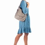 Rucksack Just Jackie Rucksack-Taschen-Kombi Light Grey, Farbe: grau, Marke: Burkely, EAN: 8717128102364, Abmessungen in cm: 32x33x12, Bild 4 von 7