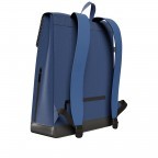 Rucksack AS02 einfarbig mit Laptopfach 15,6 Zoll Bubbling Blue, Farbe: blau/petrol, Marke: Bold Banana, EAN: 8719874694827, Abmessungen in cm: 31x40x12, Bild 3 von 7
