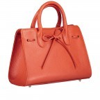 Handtasche Dollaro Koralle, Farbe: orange, Marke: Hausfelder Manufaktur, EAN: 4065646003507, Abmessungen in cm: 28.5x21x12, Bild 2 von 7