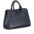 Handtasche Dollaro Blau, Farbe: blau/petrol, Marke: Hausfelder Manufaktur, EAN: 4065646003439, Abmessungen in cm: 28.5x21x12, Bild 2 von 7