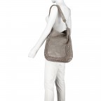 Beuteltasche Leder Grigio Perla, Farbe: grau, Marke: Campomaggi, EAN: 8054302535335, Abmessungen in cm: 40x40x7, Bild 7 von 9