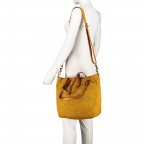 Shopper Canvas 1671-X011 Beige Giallo Stampa Oro, Farbe: gelb, Marke: Campomaggi, EAN: 8054302544399, Abmessungen in cm: 33x32x16, Bild 5 von 11