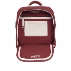 Rucksack Mela II Mini Burgunderrot, Farbe: rot/weinrot, Marke: Melawear, EAN: 4251296206713, Abmessungen in cm: 21x30x12, Bild 7 von 8