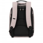 Rucksack Securipak Laptop Backpack 14.1 Zoll mit USB-Anschluss Stone Grey, Farbe: grau, rosa/pink, Marke: Samsonite, EAN: 5400520029683, Abmessungen in cm: 29.5x38.5x12.5, Bild 5 von 11