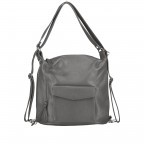 Rucksack / Beuteltasche Dunkelgrau, Farbe: grau, Marke: Hausfelder Manufaktur, EAN: 4065646003149, Abmessungen in cm: 29.5x32x14, Bild 1 von 10